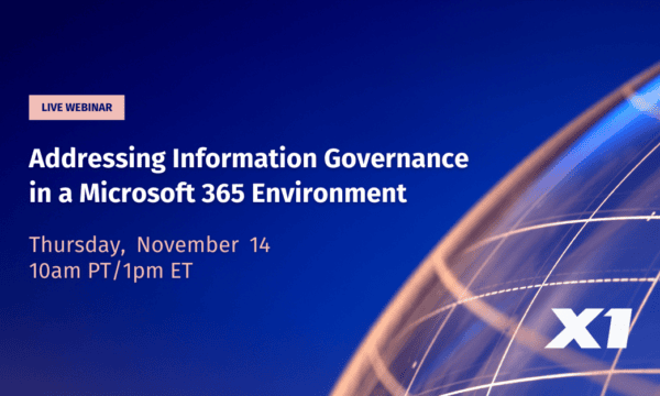 InfoGov in M365 Webinar Event