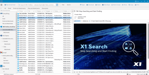 X1 Search Online Archive